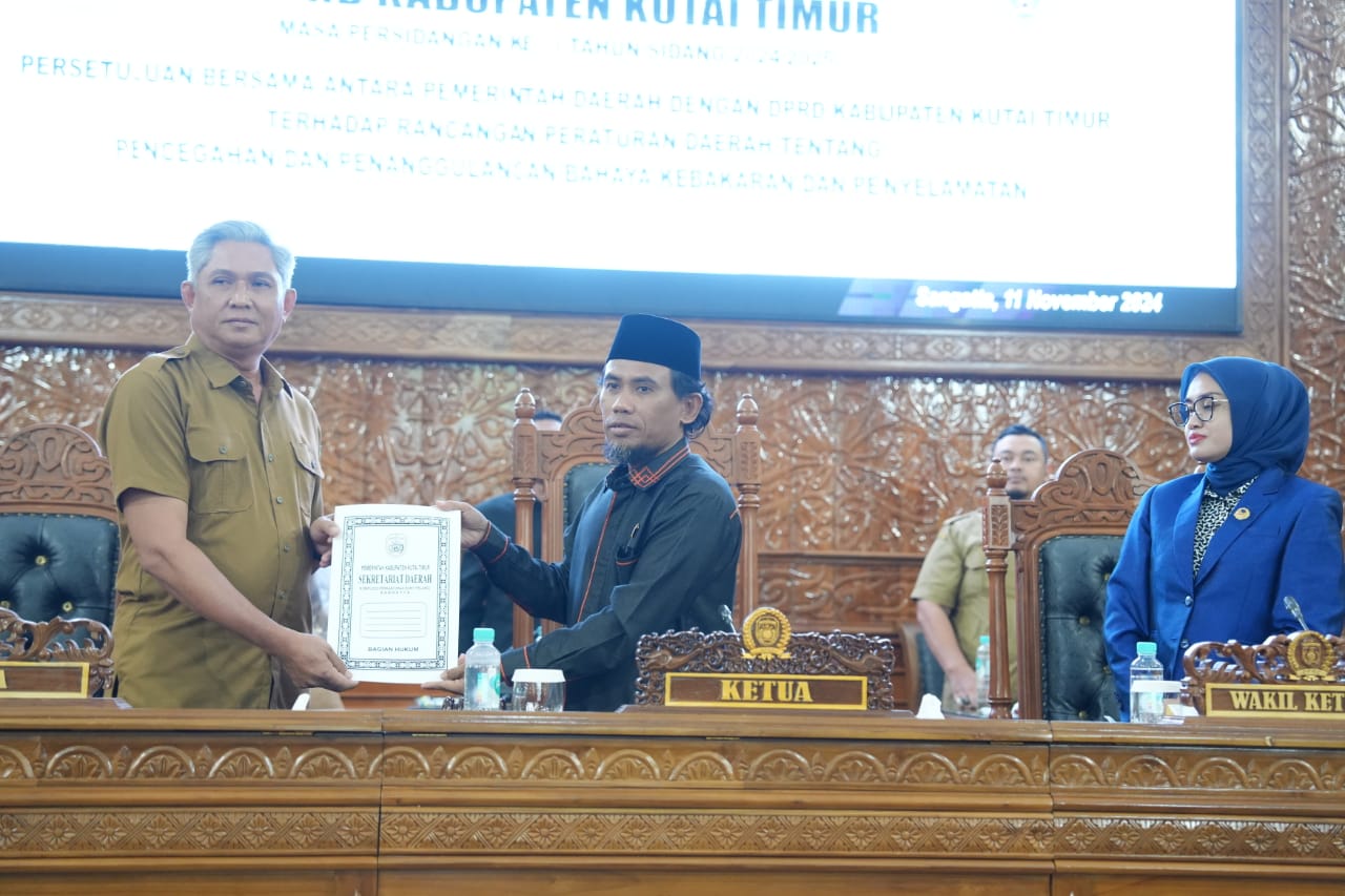 DPRD dan Pemkab Kutim Sepakati Raperda Pencegahan Kebakaran dan Penyelamatan