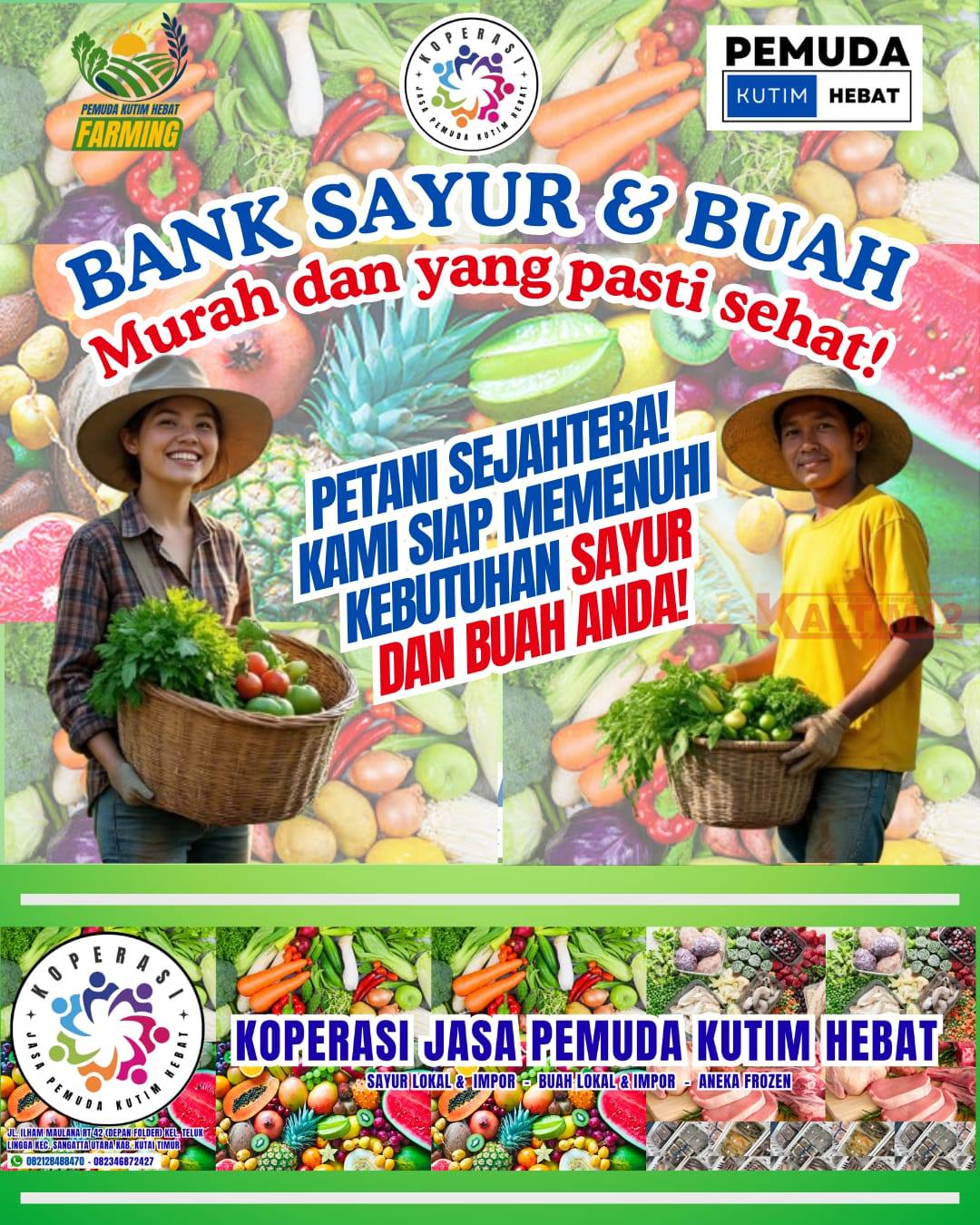 Koperasi Jasa Pemuda Kutim Hebat Buka Bank Sayur dan Buah, Perkuat Akses Pangan Segar