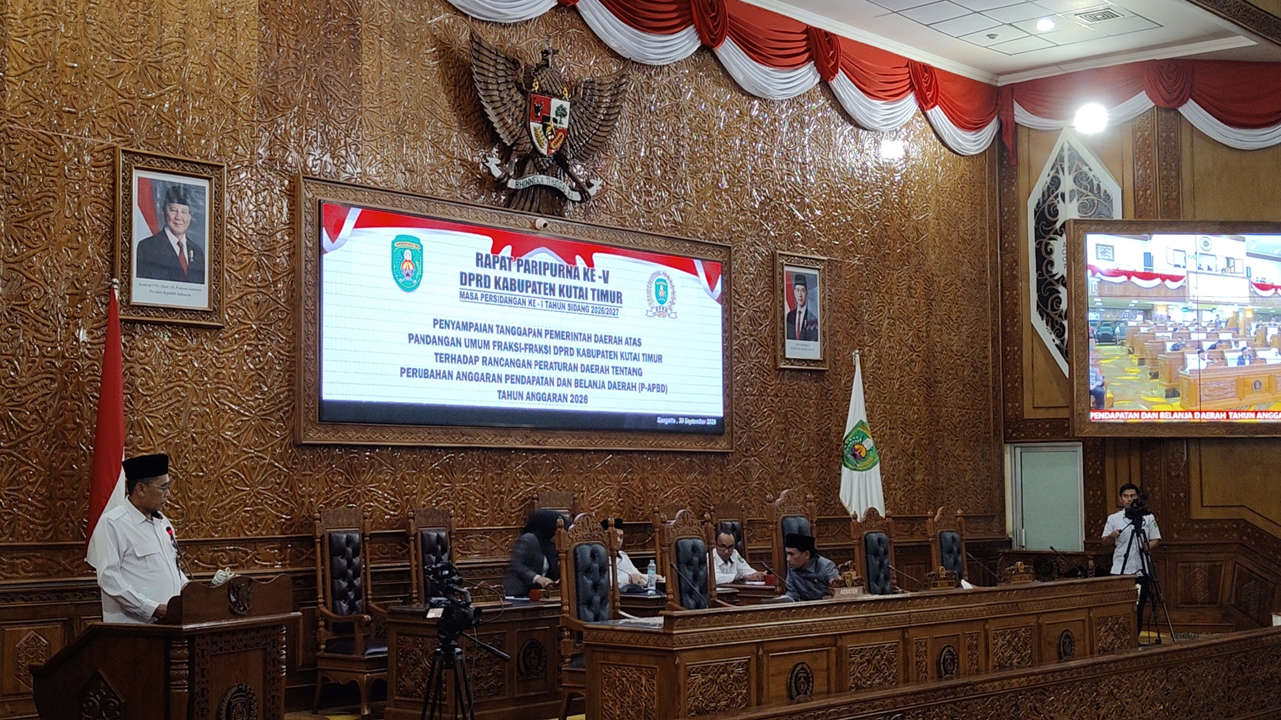 Pemkab Kutim Jawab Pandangan Fraksi DPRD Terkait Raperda Perubahan APBD 2026