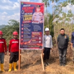 Waspada Karhutla! Polsek Muara Wahau Pasang Spanduk Larangan Bakar Lahan di PT Narkata