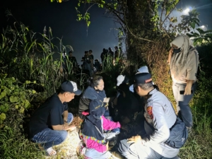 Seorang Pelajar Tenggelam di Sungai Batu Balai, Polsek Muara Bengkal Gerak Cepat Lakukan Pencarian