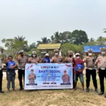 Polantas Kutim Sambangi Petugas Penggali Kubur TPU Silva Duta, Gelar Bakti Sosial HUT Lalu Lintas Bhayangkara ke-71