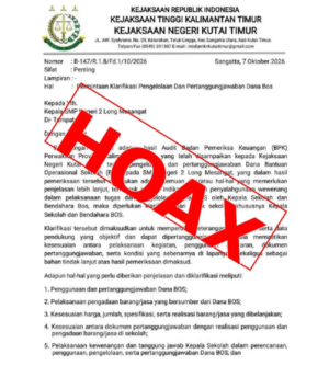 Waspada Penipuan! Kejari Kutim Minta Kepala Sekolah Tak Tanggapi Surat Bodong Dana BOS