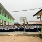 Polantas Karib Goes To School, Satlantas Polres Kutim Edukasi Pelajar MTsN 2 Sangatta soal Keselamatan